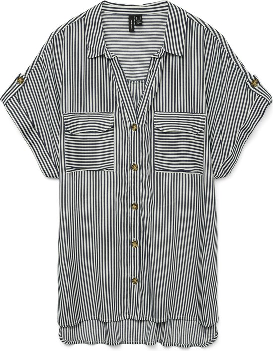 VERO MODA - VMBUMPY SS SHIRT WVN NOOS - Dames - Blouses