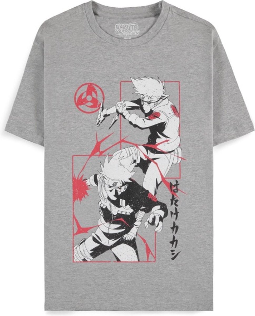 Naruto - TS553438NRS Heren T-shirt - S - Grijs