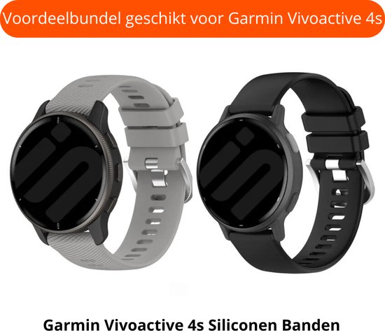 Strap it voordeelbundel van 2 bandjes geschikt voor Garmin Vivoactive 4 Garmin. bol