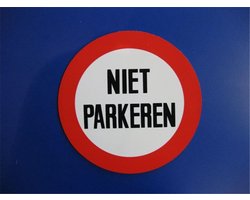Bord Rond 23,6 Pvc Niet Parkeren