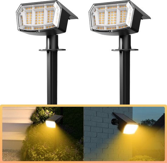 Vangue Solar Spot Lights for Outdoor Garden 2025 New Additional Side