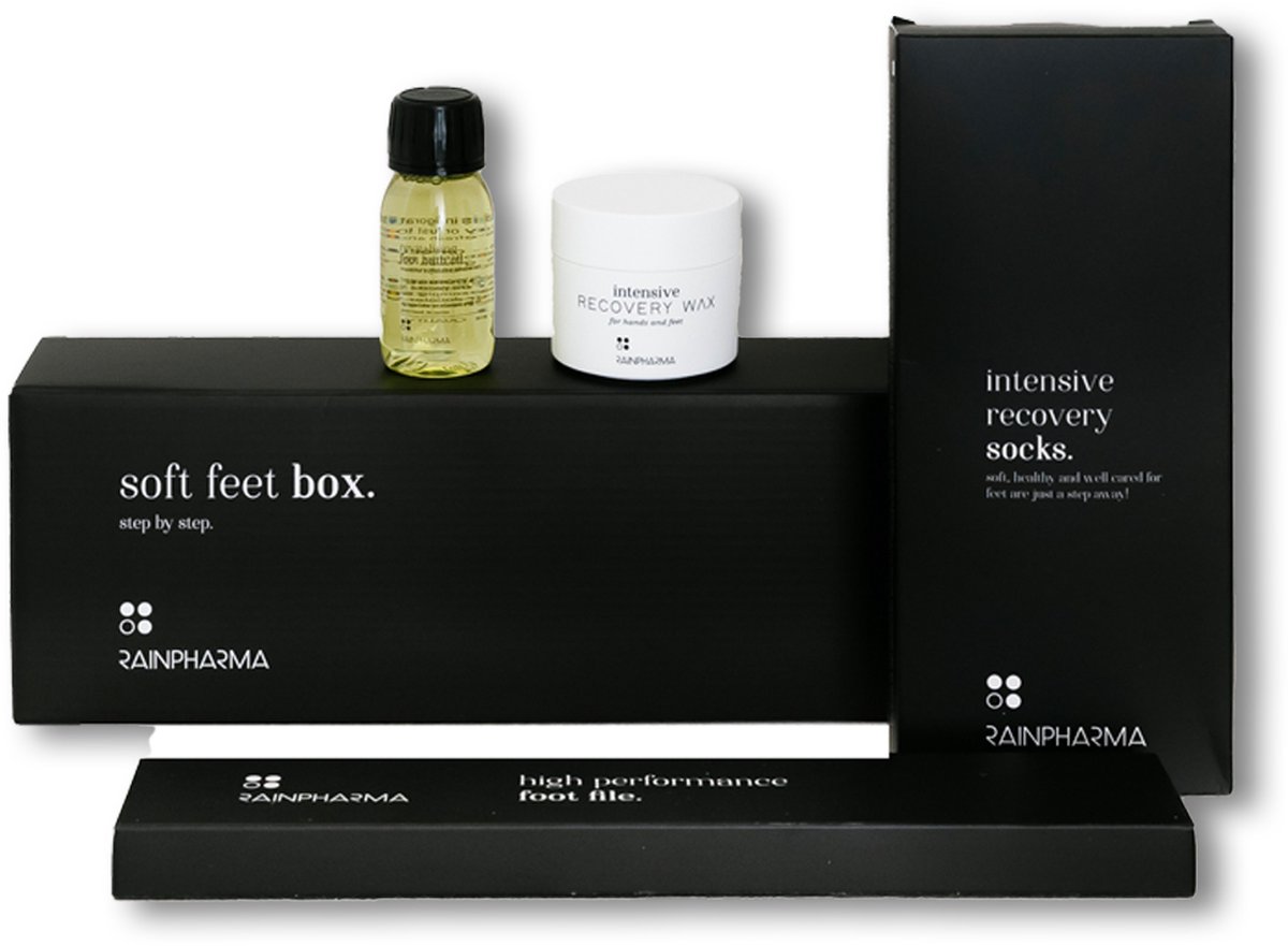 Goedkoopste RainPharma Soft Feet Box - 4-delige set - Verzorging voor Voeten - Huidverzorging - Geschenkset