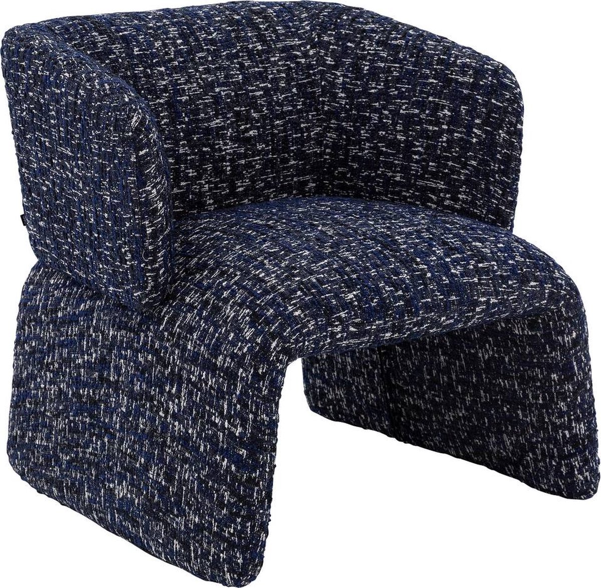 Goossens Fauteuil Mayflower - Stof - Blauw