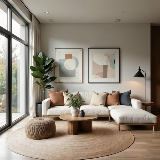 Tapis Jute - Dia 200 cm - Naturel - MrCarpet