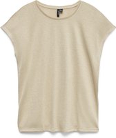 T-shirt Vero Moda Vmsarah Ava SS Top Jrs Ga Noos 10319988 Vison argenté/or Taille femme - L
