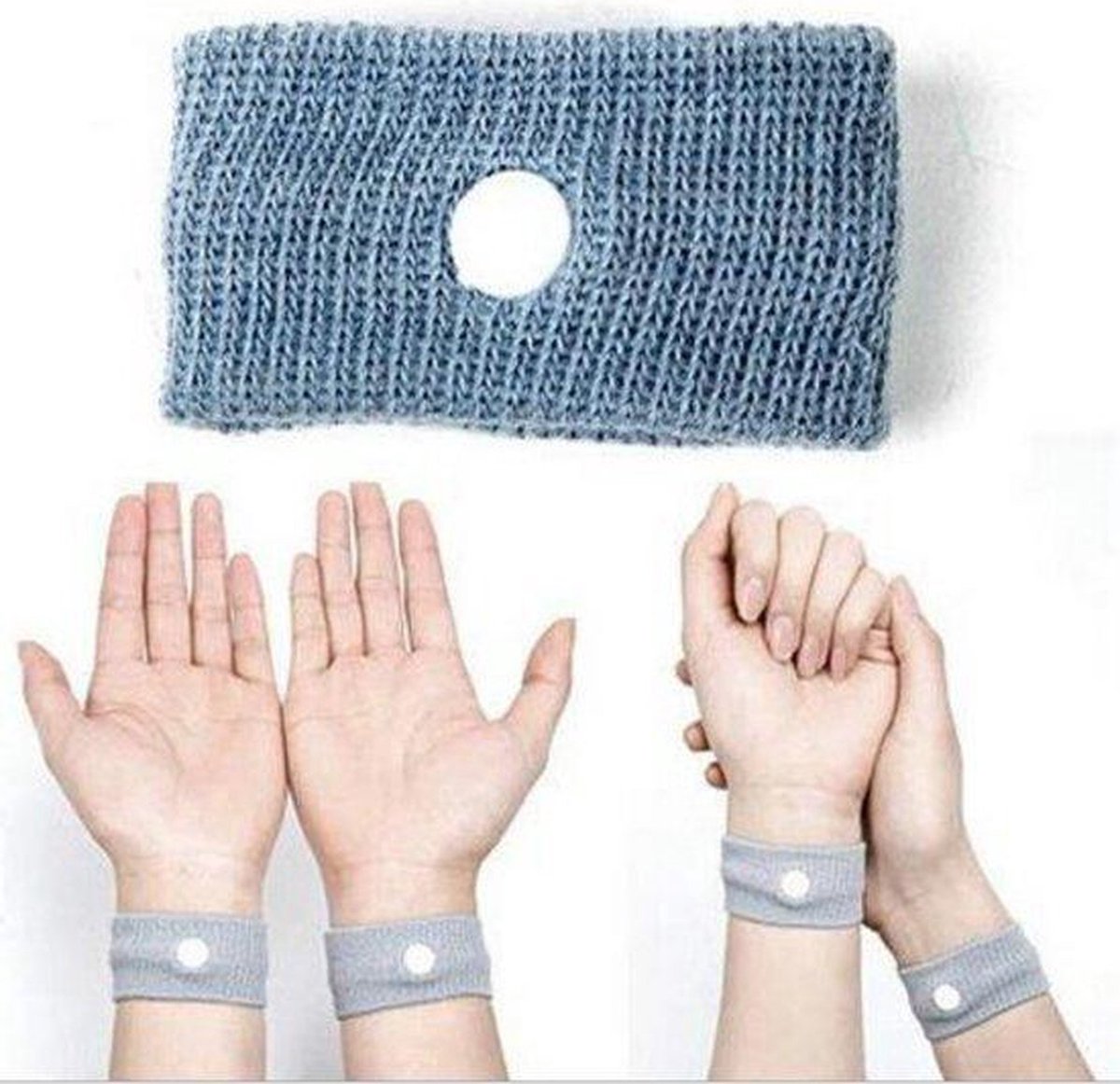 *** 2 Stuks Anti Wagenziek Bandjes Kindermaat - Tegen Misselijkheid - Wagen Ziek - Op Reis Travel Bandje - Anti wagenziekte - Polsbandjes - van Heble® ***