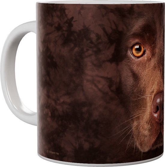 Labrador Chocolat Big Face - Mug 440 ml