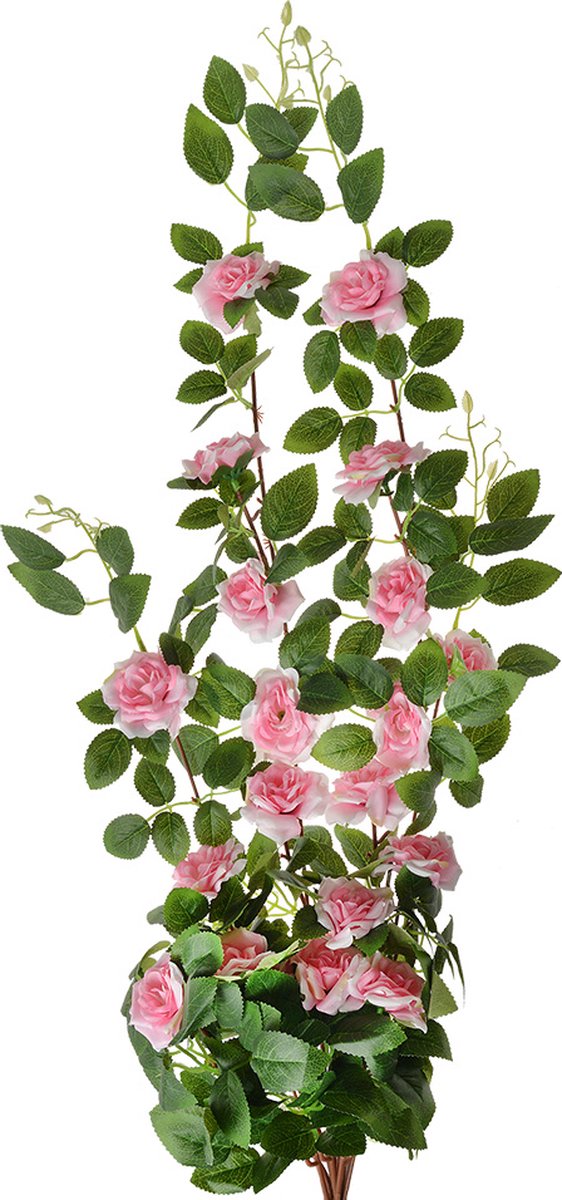Clayre & Eef Kunstbloem 87 cm Roze Groen Kunststof