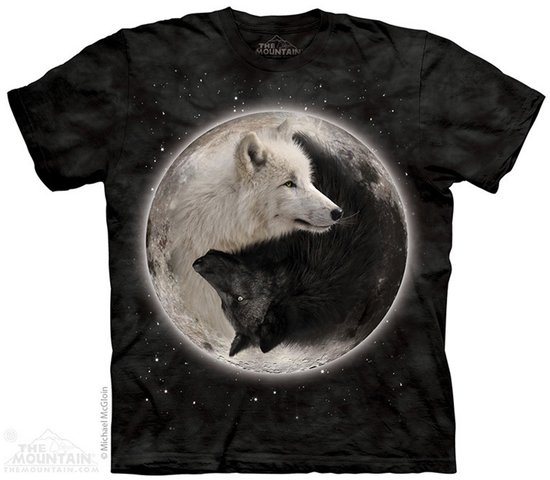 The Mountain T-shirt Yin Yang Wolves T-shirt unisexe 3XL