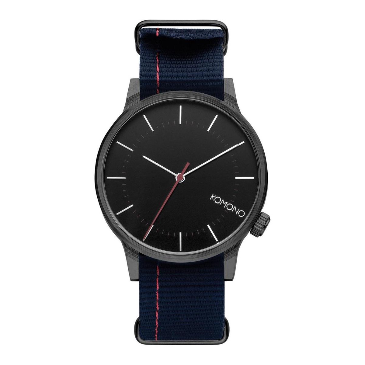 Komono Polshorloge Winston Regal Nato Marine W2274 Blauw - Nylon