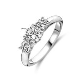 Ring Zircone Argent Rhodié
