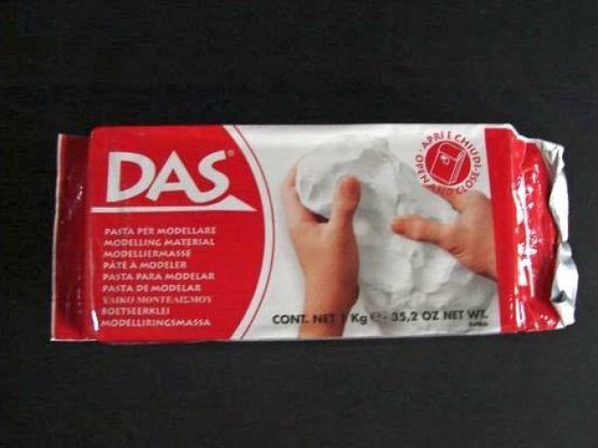 DAS - Luchthardende Klei – Wit – 1 Kilo – Zonder Oven – Voor Diverse Ondergronden — afbeelding 6