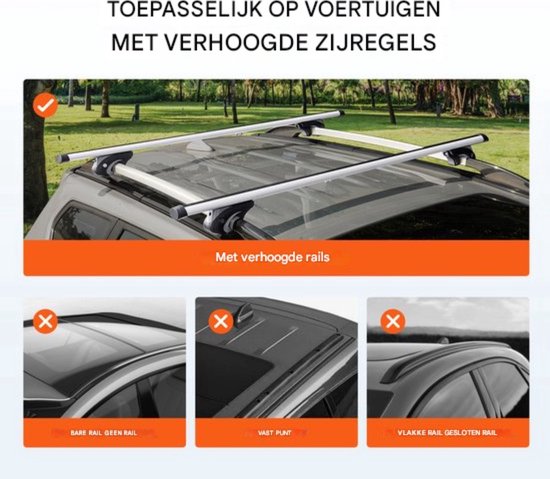 Galeries de toit universelles Happyment - Système antivol - Aluminium - Convient pour porte-bagages