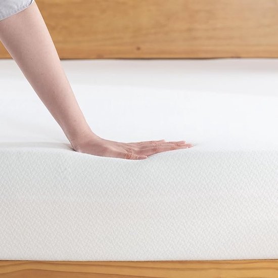 The White Stone Matrastopper 170 x 210 cm | Matrasverbeteraar 6 cm | Traagschuim Topper met afneembare hoes | Antibacterieel & Schimmelbestendig