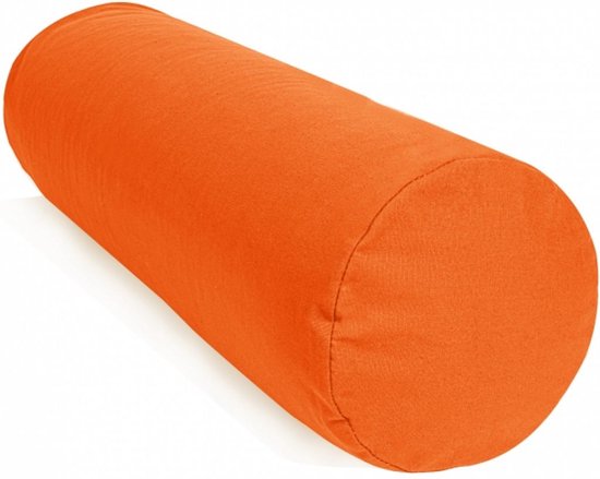 Gorilla Sports Yoga Bolster - Oranje - 65 x 20 cm - Yoga kussen - Rond van Merkloos — afbeelding 3