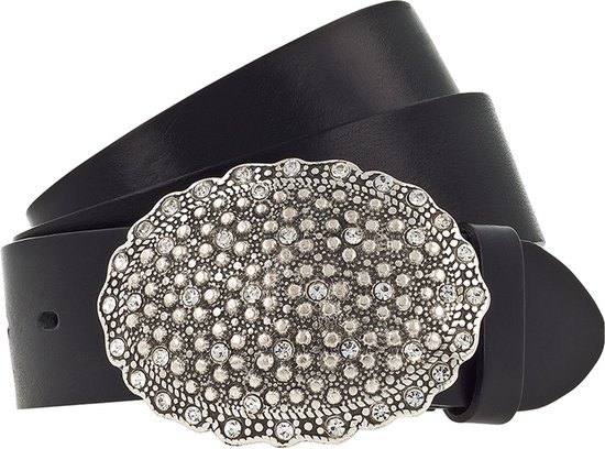Bullet 69 3 rij zilveren piramide Stud lederen riem XL Bullet 69 3 rij zilveren piramide Stud lederen riem XL