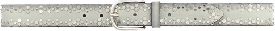 Vanzetti Cuir Ceinture Belt 35MM W85 L.grey Gris clair