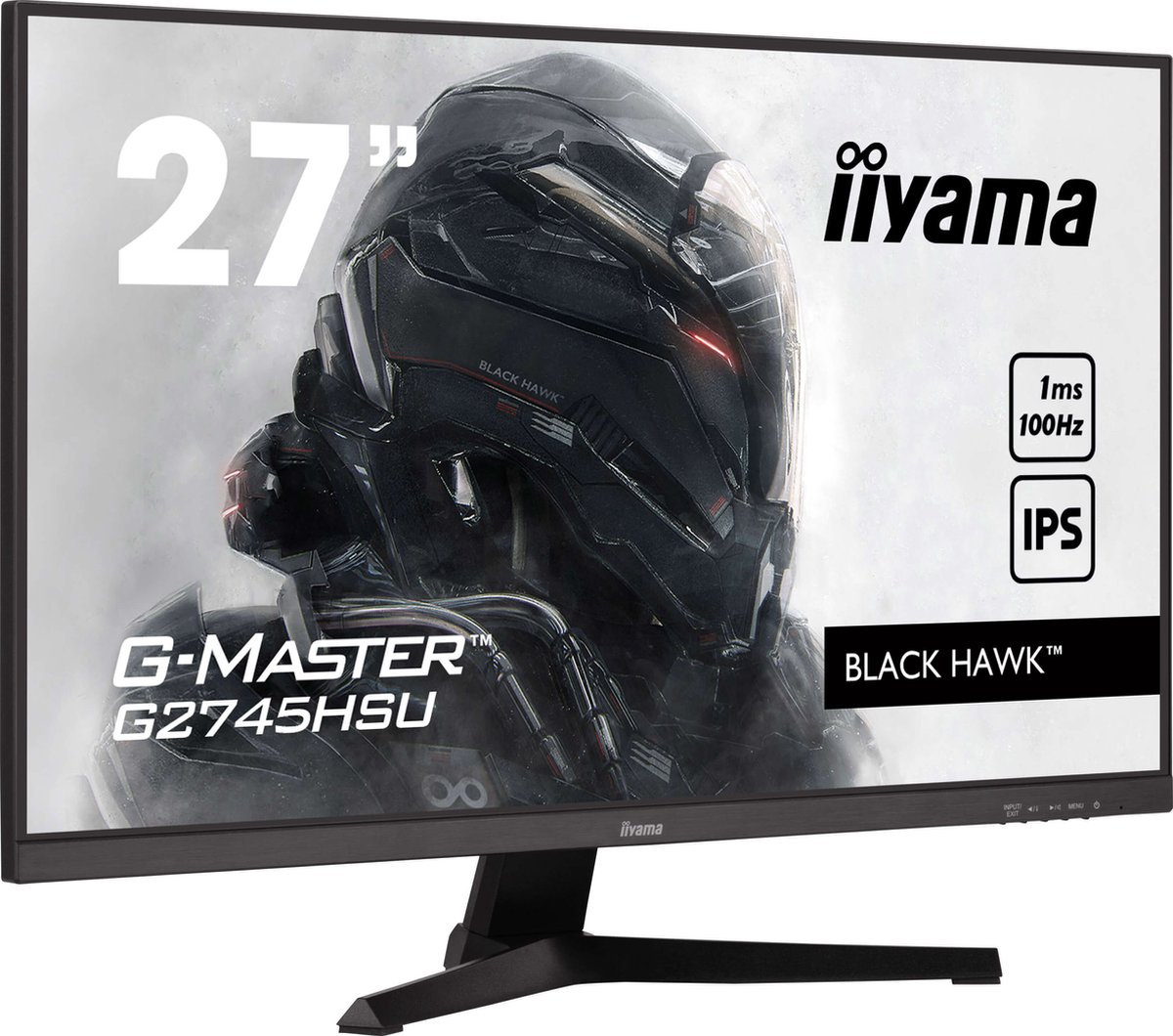 iiyama G-Master Black Hawk G2745HSU-B2 gaming monitor 100Hz, HDMI, DisplayPort, USB, Audio, Adaptive Sync