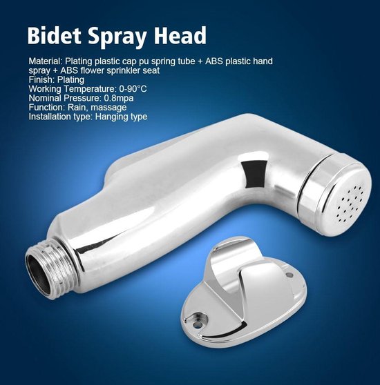 Handheld Bidet Sproeier Kit Dual Jet Mode Nozzle ABS Plastic Baby Doek Luier Spray Set met Kraan Dispenser Lente Slang Wandmontage Beugel