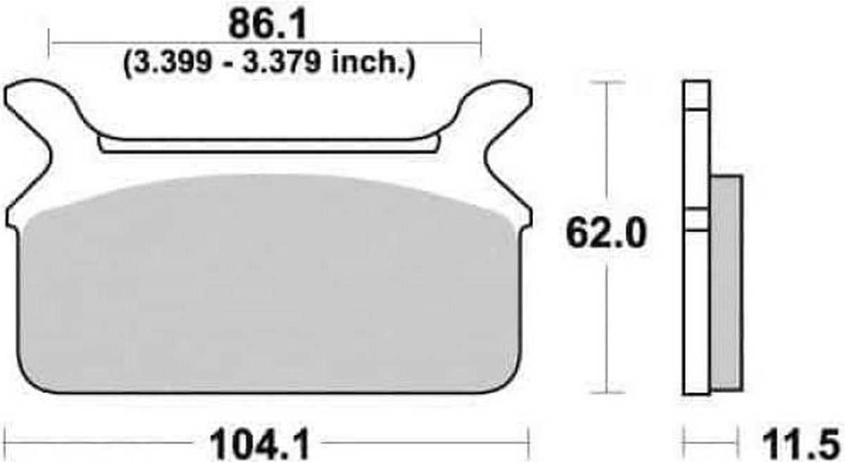 Plaquette de frein Kyoto pour Moto Harley Davidson 1340 FLT 1984 à 1985 AR Neuf