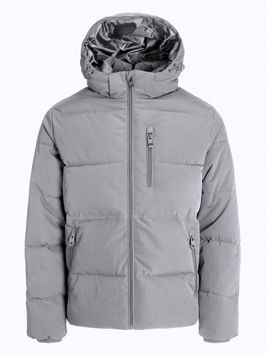 Jack & Jones Jas Jjeowen Puffer Sn 12278792 Castlerock Mannen Maat - L