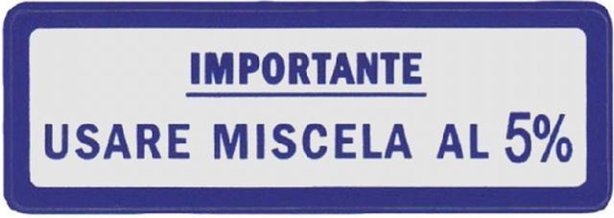 sticker rms voor auto piaggio 610054m001 / blauw / set van 10 nieuw