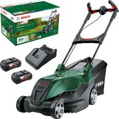 Bol.com Bosch AdvancedRotak 36V-44-750 - Accu grasmaaier - Inclusief 2x 36 V Li-Ion accu (4.0 Ah) AL 36V-20 lader en opvouwbare ... aanbieding
