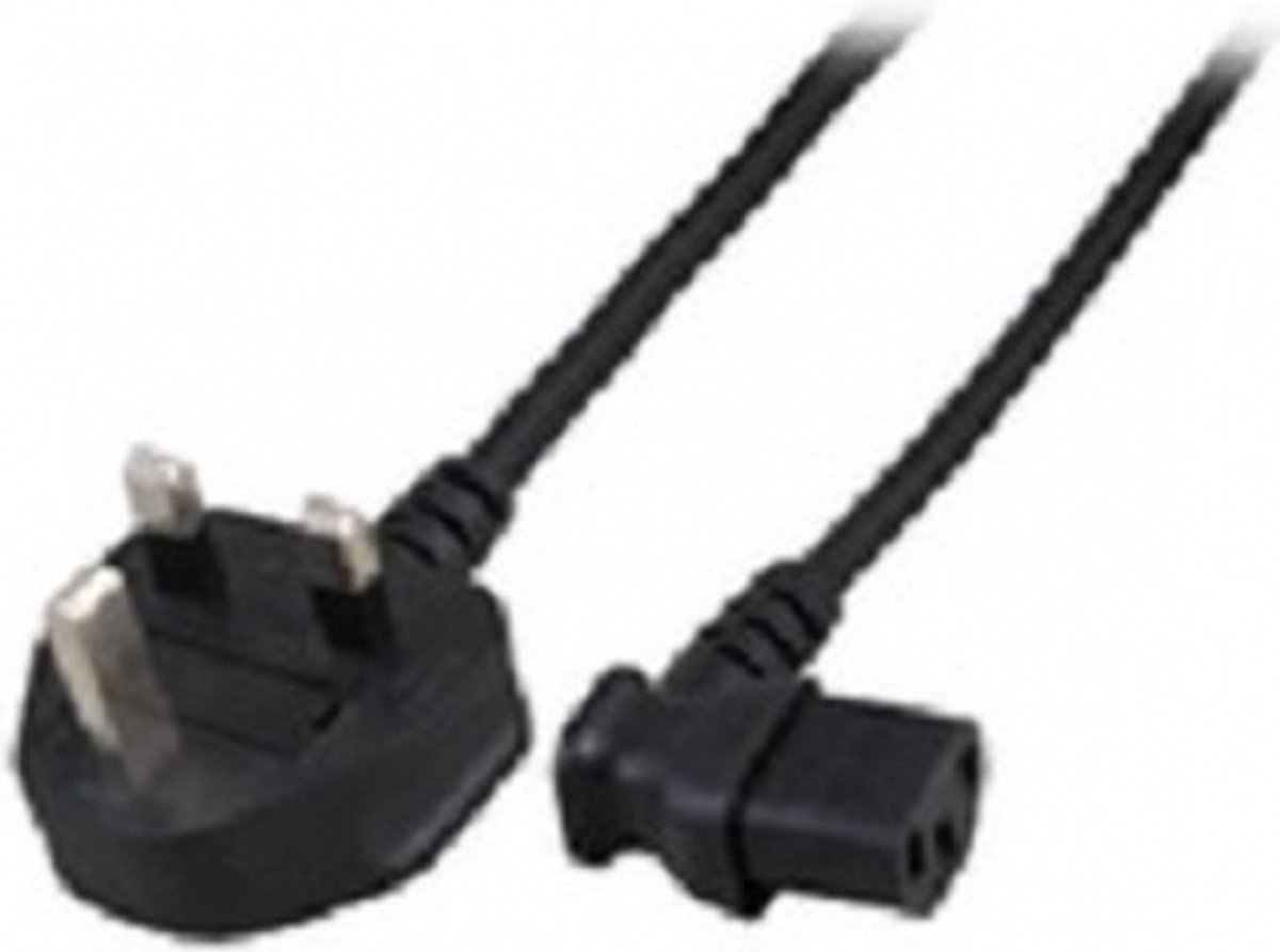 Microconnect BS-1363/C13, 2 m Zwart BS 1363 C13 stekker