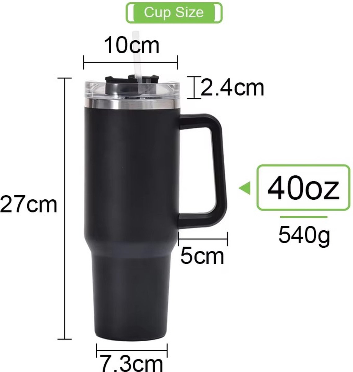 thumbnail: Ideus Geïsoleerde Bierpul 1000 Ml - Roestvrij Stalen Oktoberfest Beker (Marineblauw)