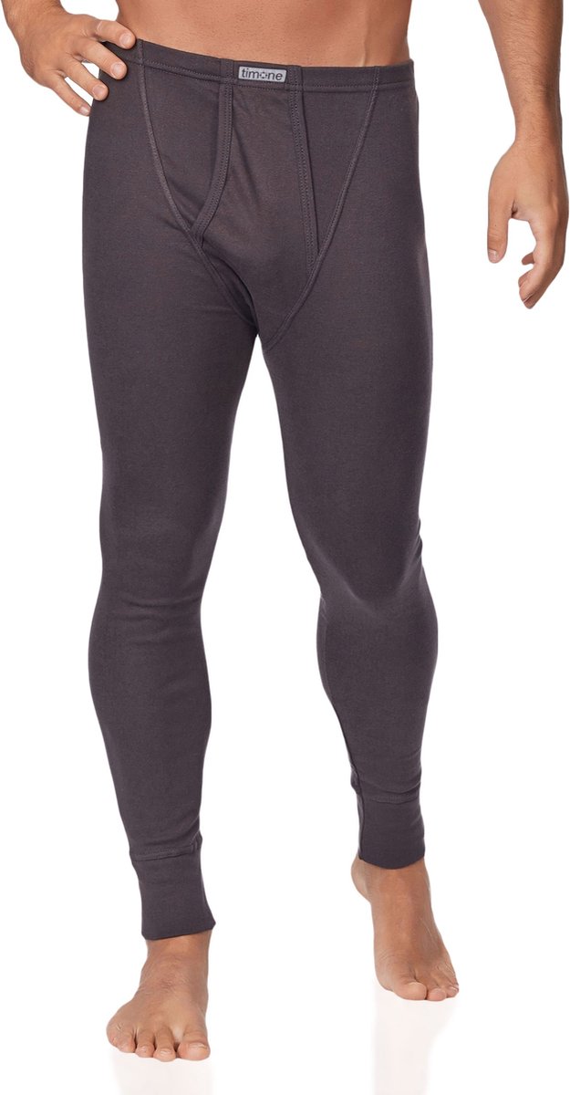 Timone Heren Thermobroek - Sport - Sporbroek - Lang - Katoen - TI-SS-Pants-114 - Grafiet - XXL