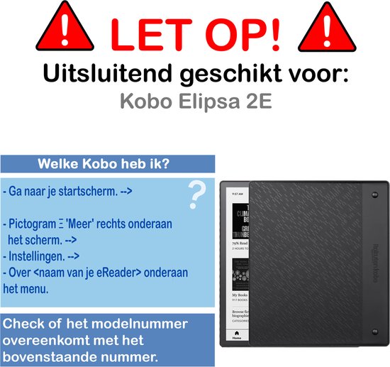 Screenprotector Folie Geschikt voor Kobo Elipsa 2E Screenprotector Beschermfolie - Screenprotector Folie Geschikt voor Kobo Elipsa 2E Screen Protector Folie - 3 PACK — afbeelding 2