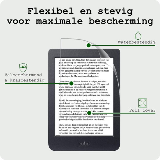 Screenprotector Folie Geschikt voor Kobo Nia Screenprotector Bescherm Folie - Screenprotector Folie Geschikt voor Kobo Nia Screen Protector Screen Cover - 3 Stuks — afbeelding 5