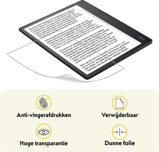 Screenprotector - Folie Geschikt voor - Kobo Elipsa 2E - Screenprotector Bescherm Folie - Screenprotector Folie Geschikt voor Kobo Elipsa 2E Screenprotector — afbeelding 3