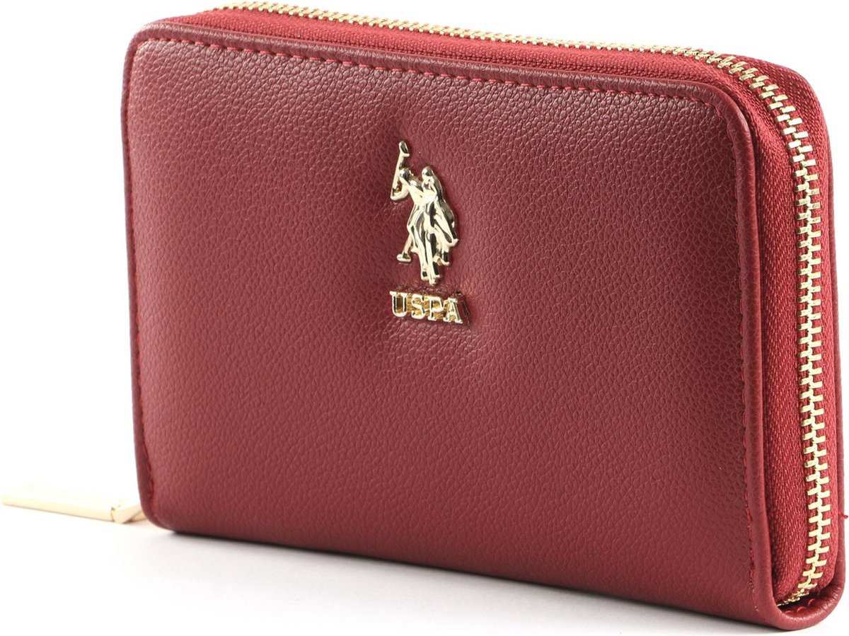 U.S. POLO ASSN. Portemonnee New Jones Zip Around Wallet Red Rood