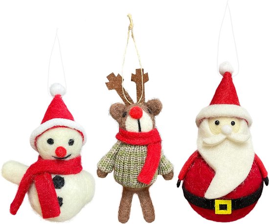 Groot kerstversieringsornament in de vorm van een strik, bordeauxrode
