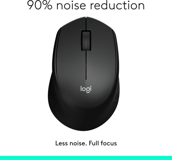 Logitech M330 Silent Plus - Draadloze Muis - Zwart
