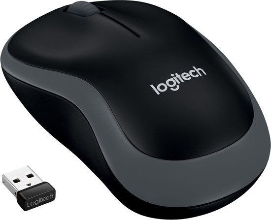 Logitech M185 - Draadloze Muis - Grijs