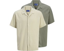JACK&JONES JOREASTER PATRAS SHIRT 2 PACK MP Heren Overhemd - Maat L
