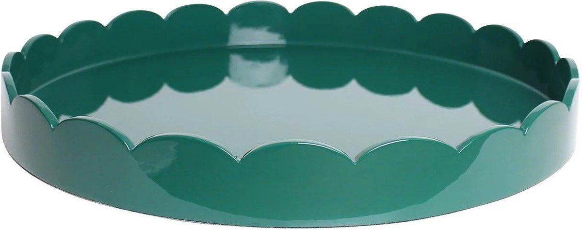 Addison Ross - Dienblad Racing Green Sint-jakobsschelp rond 50cm - Serveerplateaus
