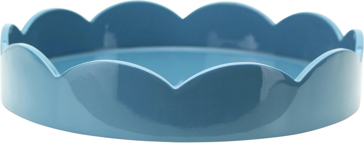 Addison Ross - Dienblad Chambray Sint-jakobsschelp rond 20cm - Serveerplateaus