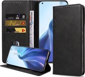 Étui Smartphonica pour Xiaomi Mi Xiaomi Mi, en similicuir avec fermeture magnétique et Porte-cartes, avec rabat - Zwart