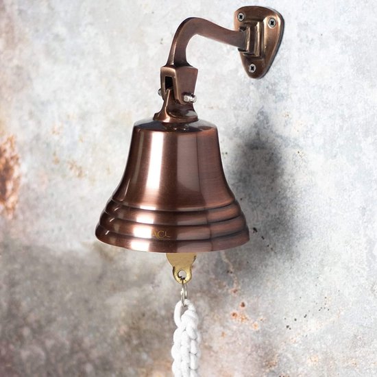 Vintage Scheepsbel Deurbel - Nautische Decoratie - 1 stuk - Zwart ...