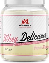 Bol.com XXL Nutrition - Whey Delicious - 80% Eiwit - Yoghurt Raspberry - Wei Eiwitpoeder met BCAA & Glutamine Proteine Poeder Ei... aanbieding