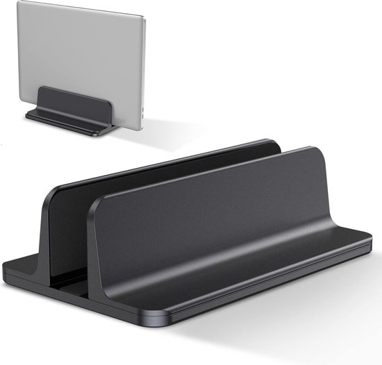 VAYDEER Vertikaler Laptopständer - Platzsparend & Verstellbar, 5-in-1, 3 Steckplätze, für