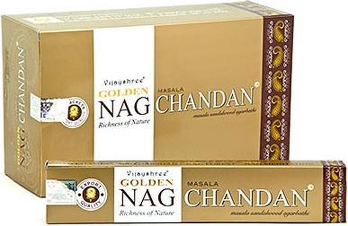 Wierook Golden Nag Chandan - 15 g - (12st.)