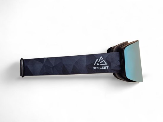 DESCENT Goggle - Skibril - the Cloud - Blackout - met magnetisch verwisselbare lens, hard case & extra lens