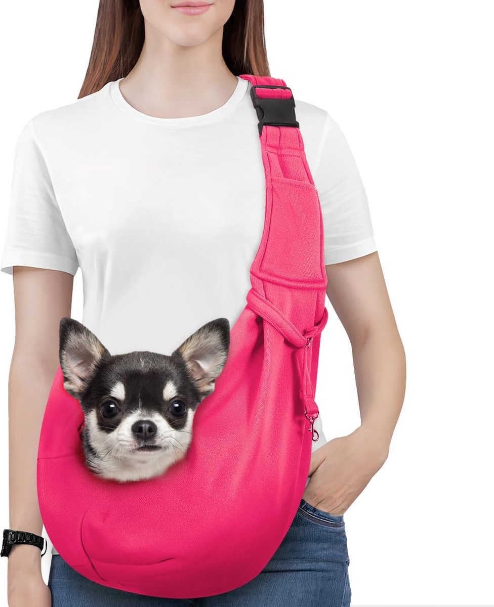 JGS ® Comfortabele en Veilige Draagtas voor Kleine Huisdieren met Verstelbare Schouderband