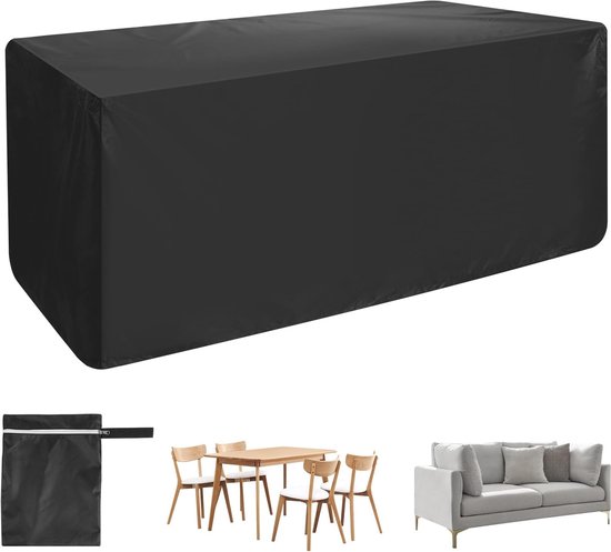 Afdekking voor tuinmeubelen, waterdicht, 130 x 90 x 90 cm (l x b x h), afdekking voor tuinmeubelen, winterbestendig, afdekzeil, tuinmeubelen, anti-uv 600D Oxford-weefsel, afdekhoes voor tuintafel
