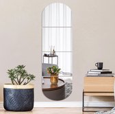 Miroirs complets incassables 40 x 30 cm - Miroirs muraux 4 pièces pour salle de bain, Maquillage, Chambre de bébé et entrée