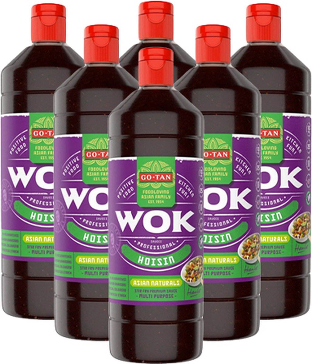 Go-tan - Woksaus Hoisin - 6x 1ltr